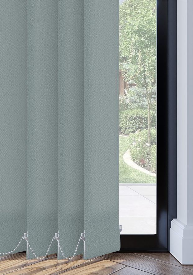 Ocean Mist Twill Vertical Blind