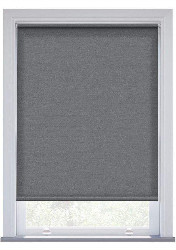 Grey Twill Electric Roller Blind