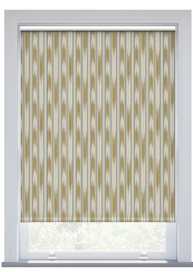 Sanderson Ishi, Honey and Blue Haze Blackout Roller Blind