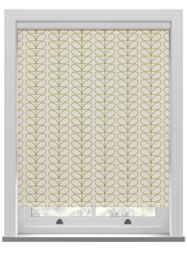 Orla Kiely Linear Stem Dark Grass Green Roller Blind