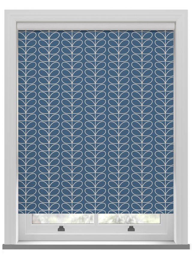 Orla Kiely Linear Stem Marine Roller Blind