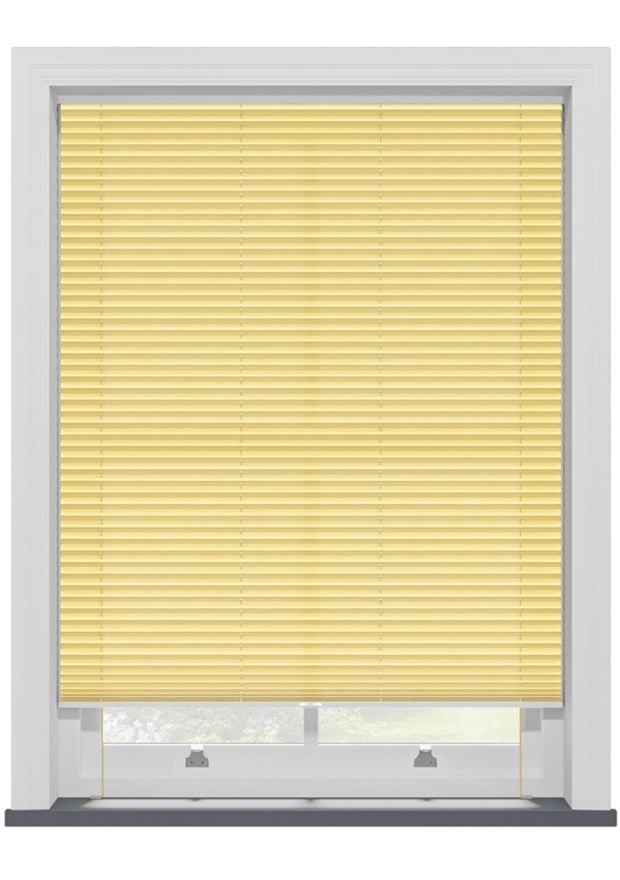 Lemon Sheen Pleated Blind