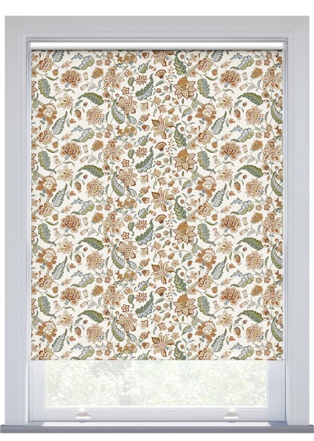 JL x Sanderson Newnham Courtney Blackout, Flax Olive Roller Blind
