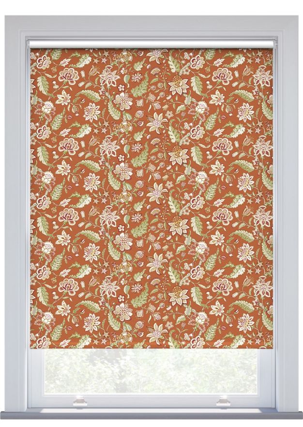 JL x Sanderson Newnham Courtney Blackout, Paprika Sage Roller Blind