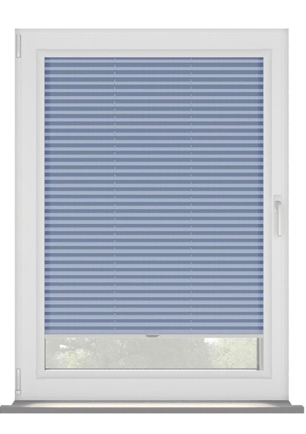 Blue Open Weave Perfect Fit Pleated Blind