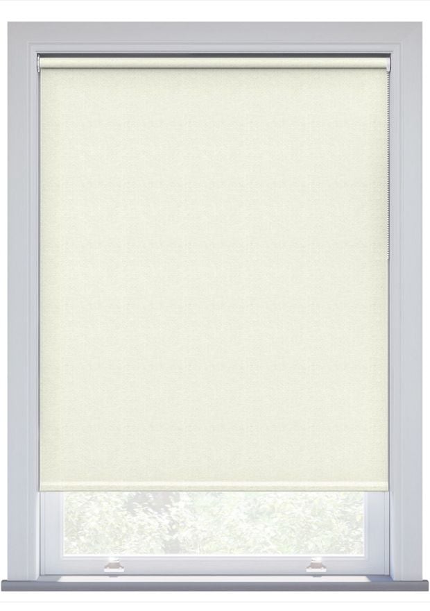 Pale Gold Loose Weave Twist Fit Roller Blind