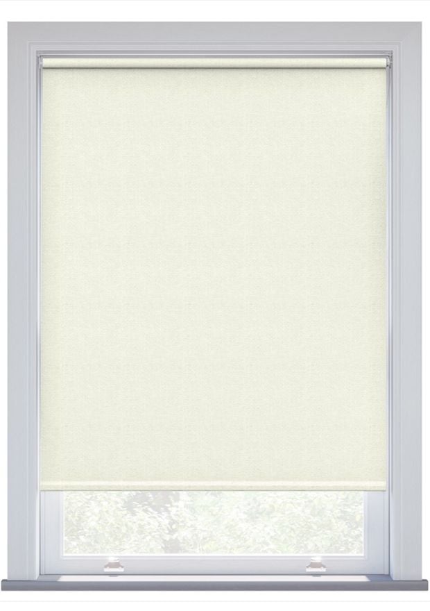 Pale Gold Loose Weave Electric Roller Blind