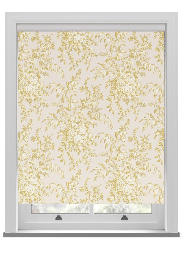 Laura Ashley Picardie Gold Roller Blind