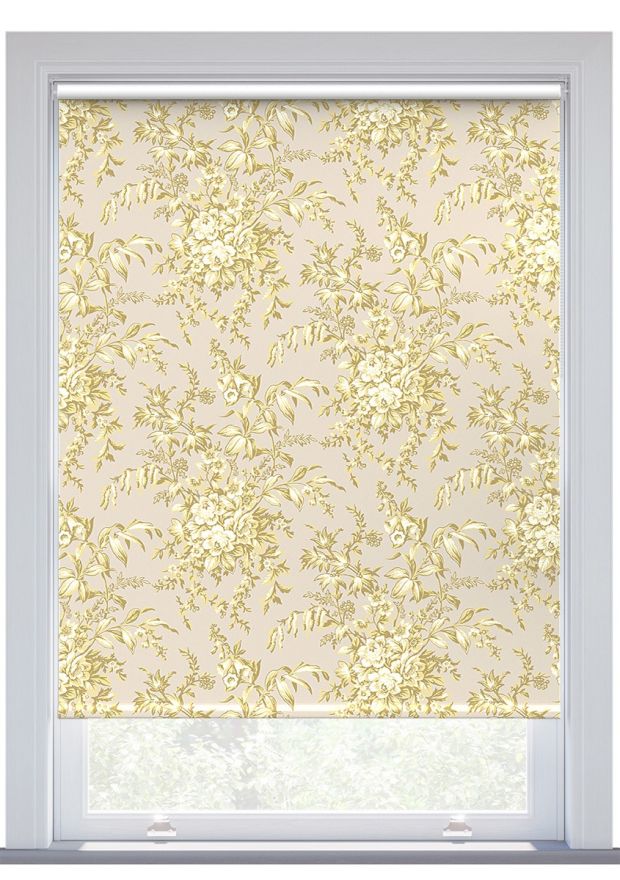 Laura Ashley Picardie Gold Roller Blind