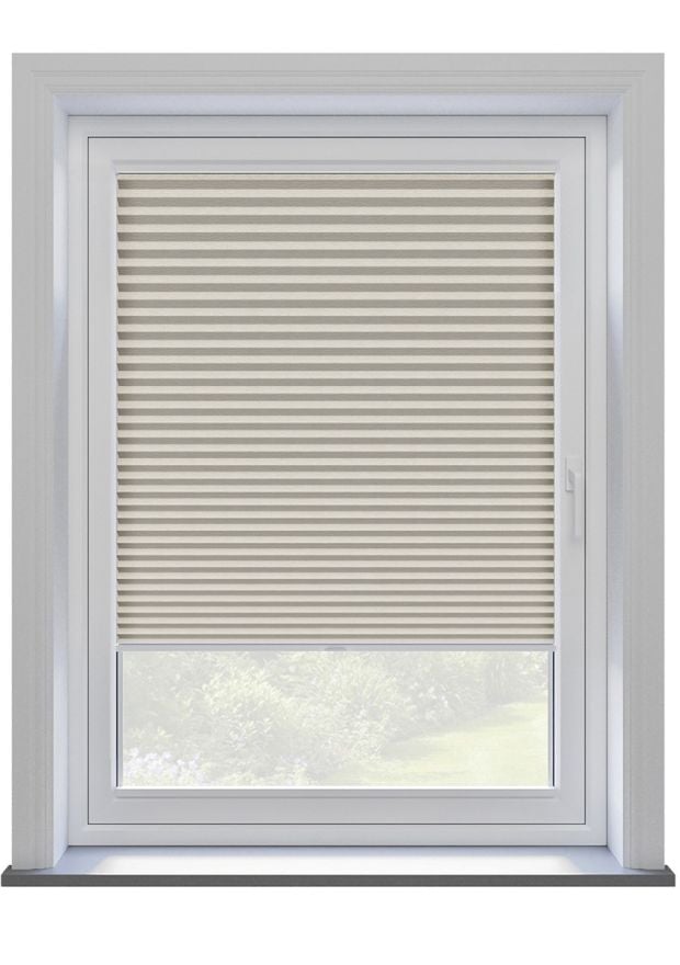 Sand Textured Clip On Pleated Blind