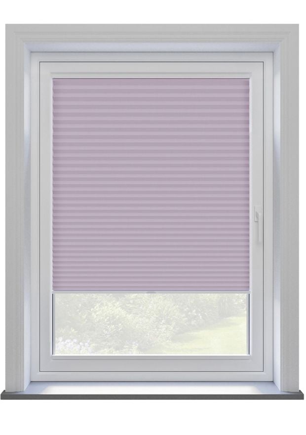 Lilac Sheen Clip On Pleated Blind
