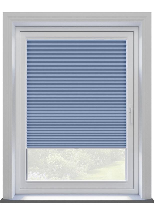 Chambray Textured Clip On Pleated Blind