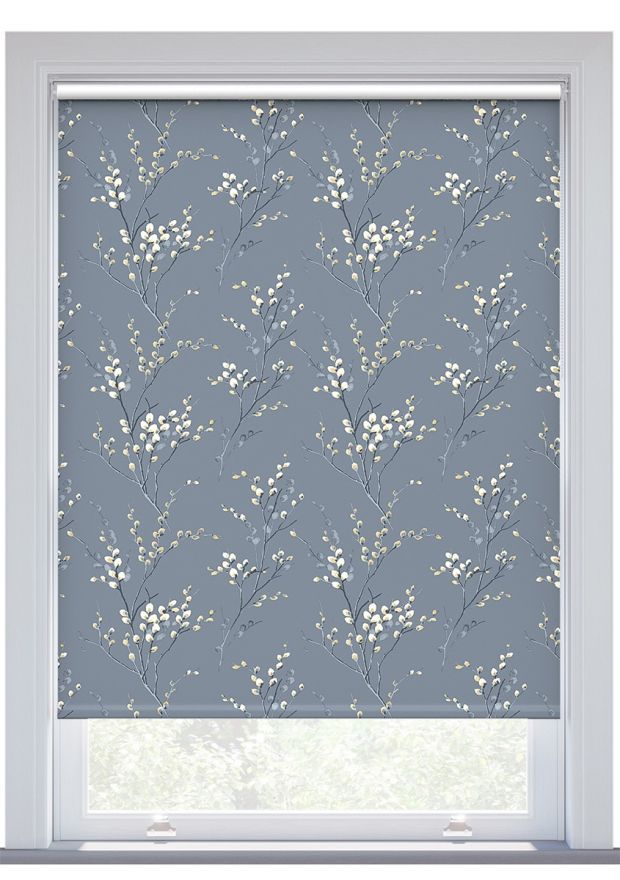 Laura Ashley Pussy Willow Dark Seaspray Roller Blind