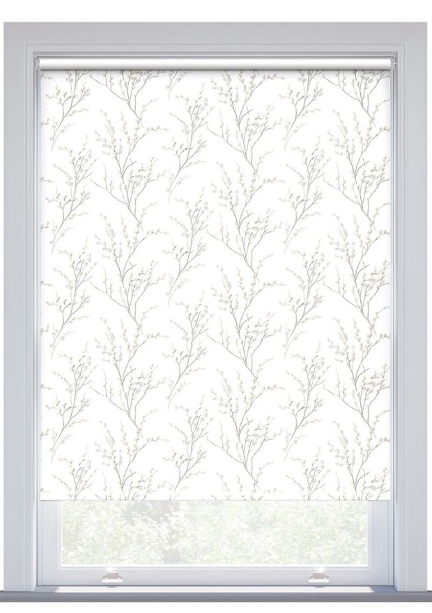 Laura Ashley Pussy Willow Dove Grey Roller Blind