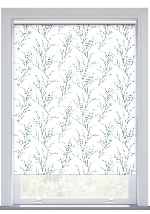 Laura Ashley Pussy Willow Off White Seaspray Roller Blind