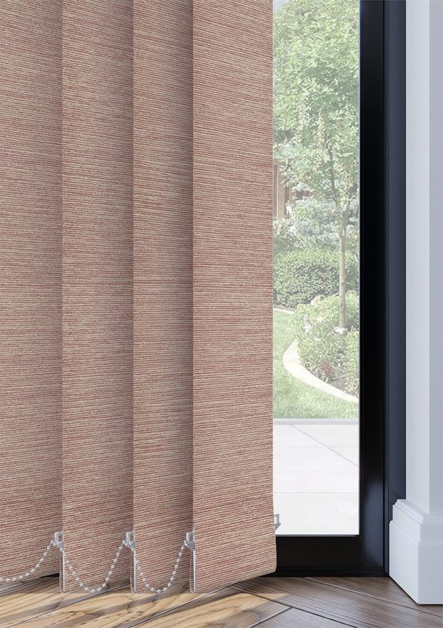 Coral Tweed Vertical Blind