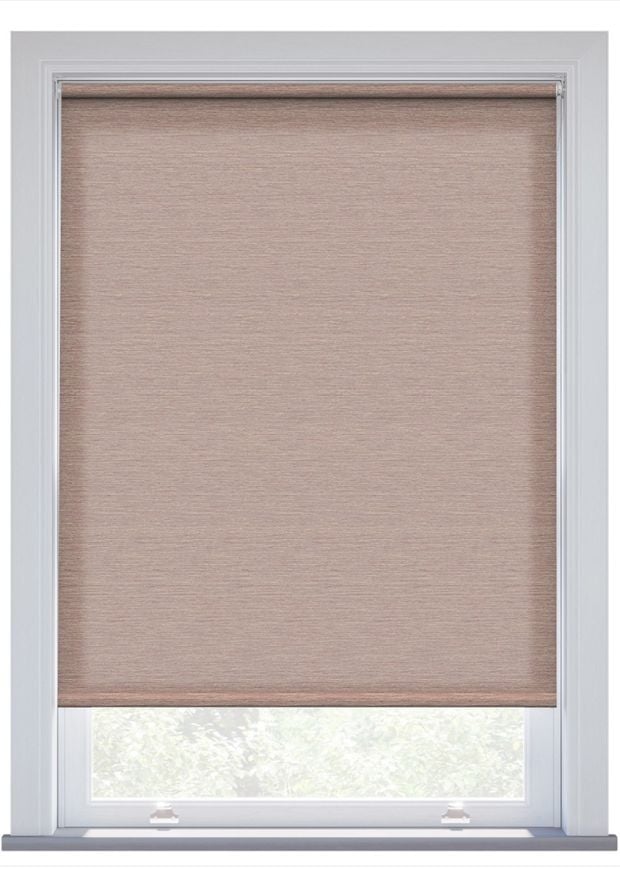 Coral Tweed Electric Roller Blind