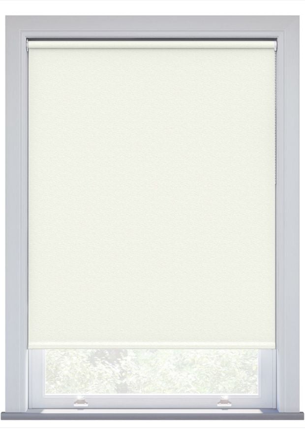 Soft White Rippled PVC Twist Fit Roller Blind