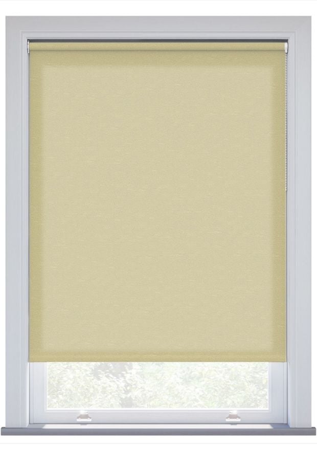 Biscuit Rustic Weave Twist Fit Roller Blind
