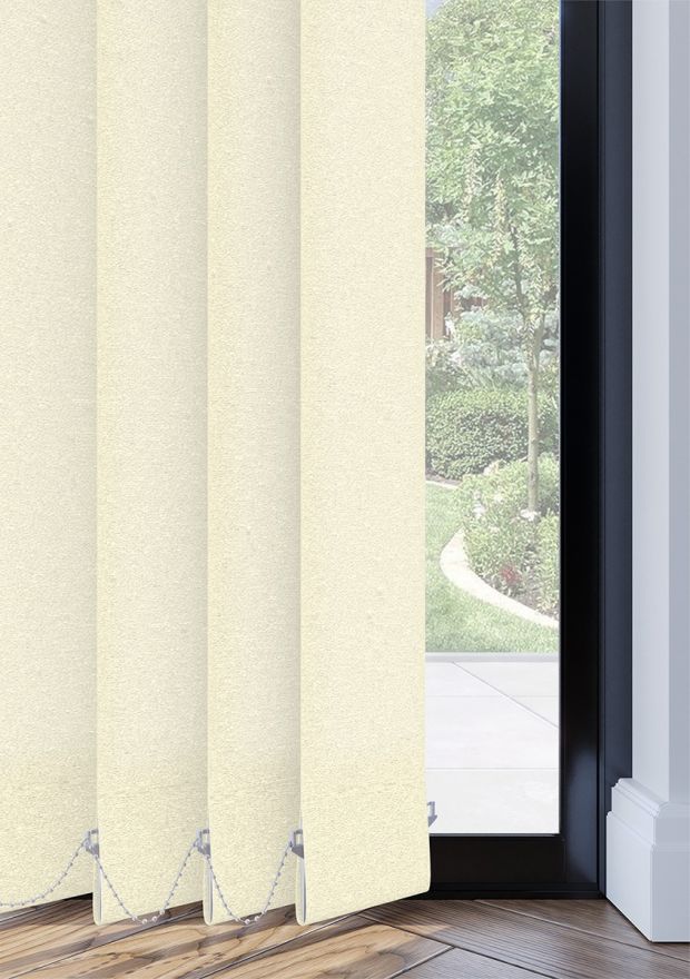 Ecru Rustic Weave Vertical Blind
