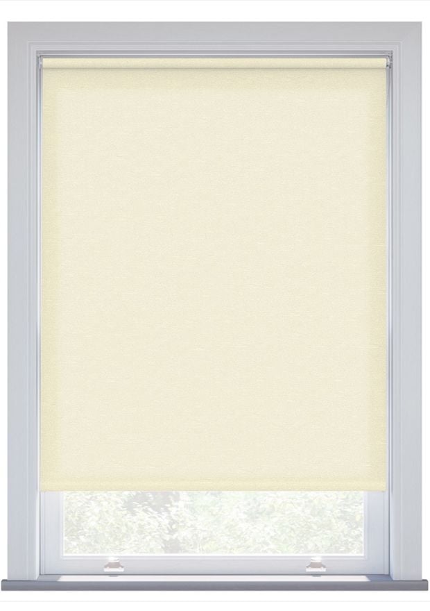 Ecru Rustic Weave Electric Roller Blind