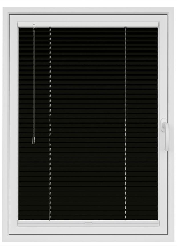 Gloss Black Clip On Aluminium Blind