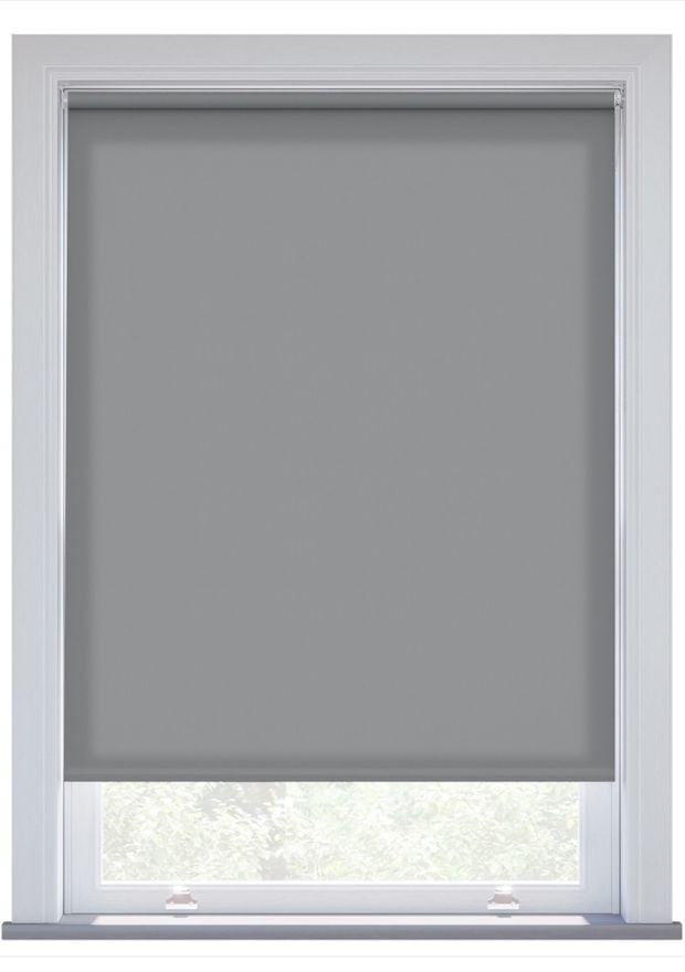 Cool Grey Electric Roller Blind