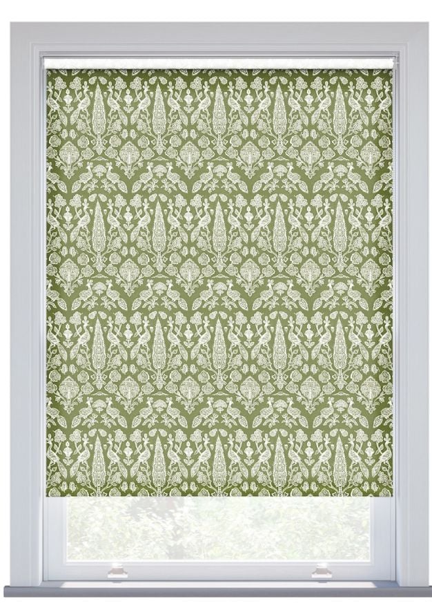JL x Sanderson Tamizart, Forest Green Roller Blind