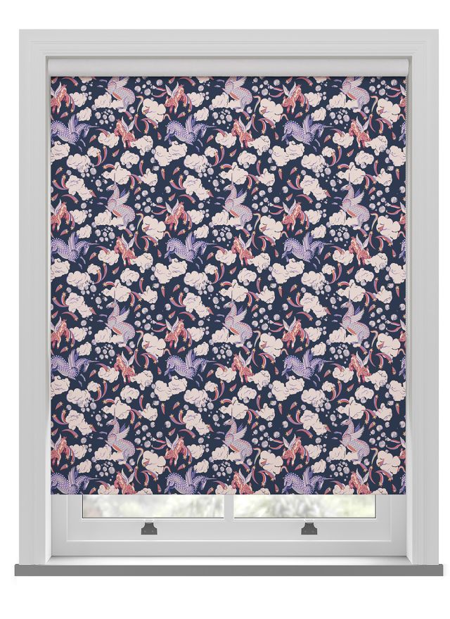 Cath Kidston Unicorn Navy Roller Blind