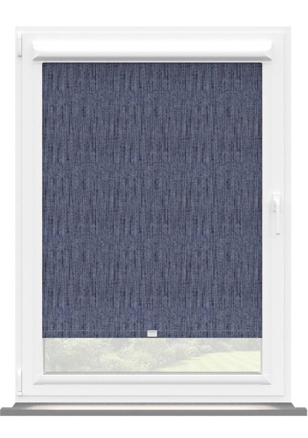 Washed Denim Loose Weave Perfect Fit Roller Blind