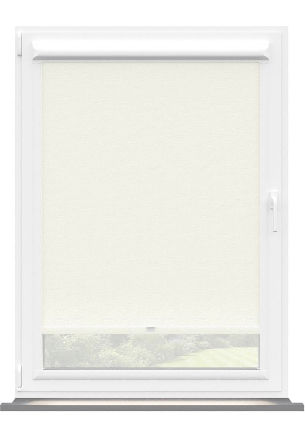 Soft White Rippled PVC Perfect Fit Roller Blind