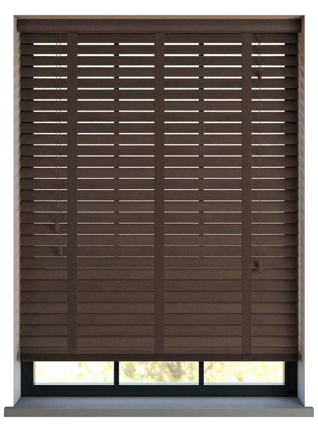 Premium Walnut Taped Basswood Blind