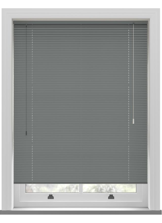 25mm Cool Grey Aluminium Blind