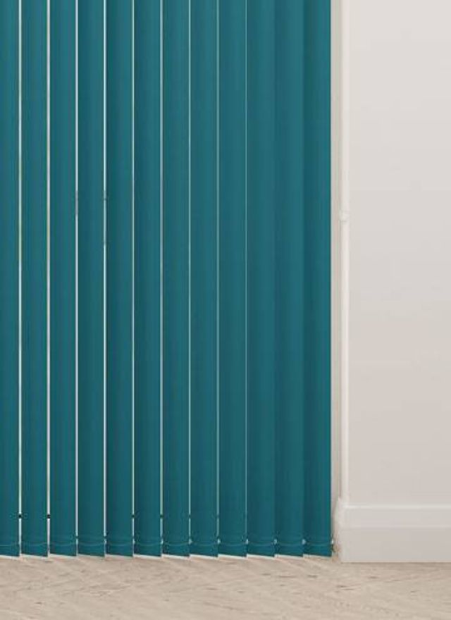 Bella Dark Teal Blue Vertical Blind