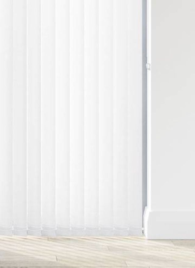 Splash Snow White Vertical Blind
