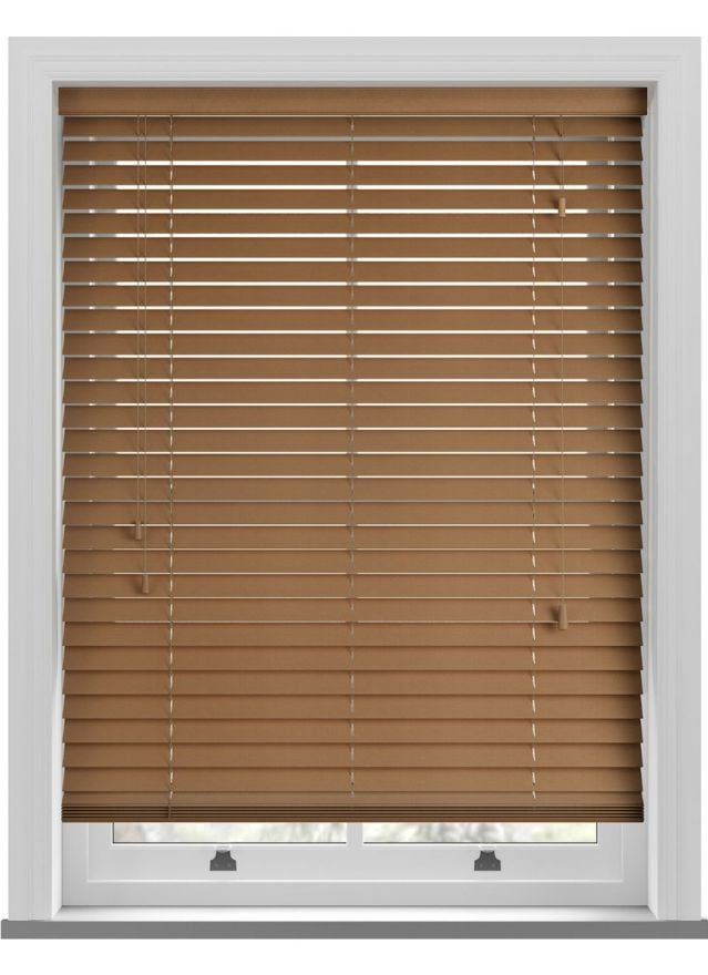 Desert Oak Grained Faux Wood Blind