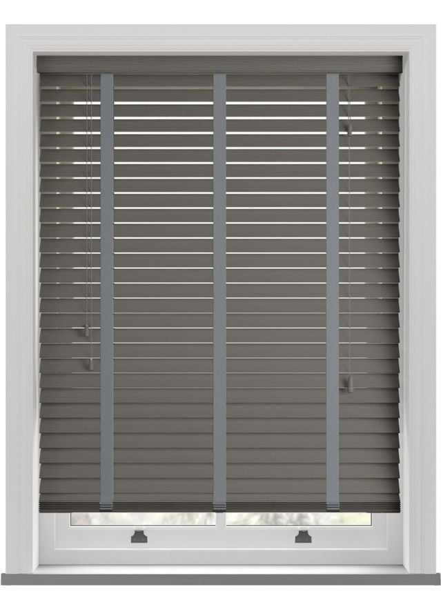Orion Grained Taped Faux Wood Blind