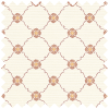 JL x Sanderson Barley Trellis, Linen Raspberry Blackout Roller Blind