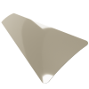 Brushed Gold Stick On Aluminium Blind