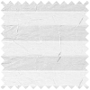 White Crushed Clip On Pleated Blind