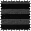 Black Crushed Clip On Pleated Blind 