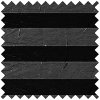 Black Crushed Stick On Pleated Blind