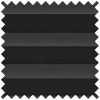Scandi Black Stick On Pleated Blind