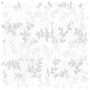 White Faint Leaves Clip On Pleated Blind