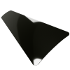 Gloss Black Stick On Aluminium Blind