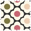 Orla Kiely Spot Flower Red Multi Roller Blind