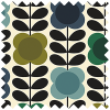 Orla Kiely Spot Flower Stem Blue Green Roller Blind