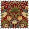 Morris & Co. Strawberry Thief Crimson Roller Blind