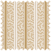 JL x Sanderson Truffle Stripe, Linen Ochre Blackout Roller Blind