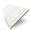 Classic White Taped Faux Wood Blind